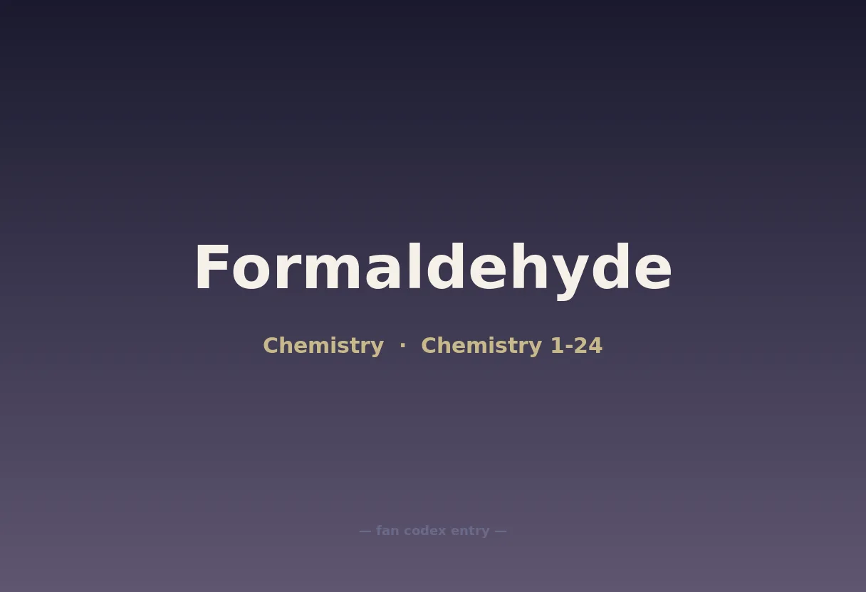 Formaldehyde