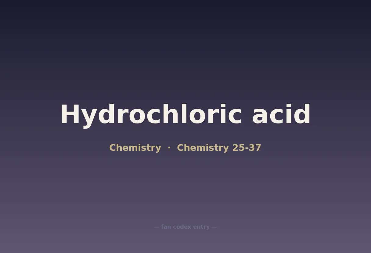 Hydrochloric acid