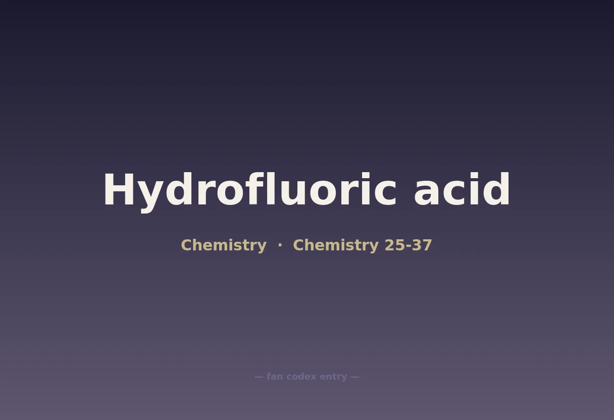 Hydrofluoric acid
