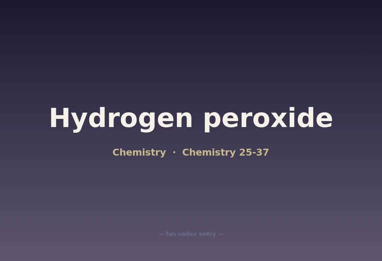 Hydrogen peroxide